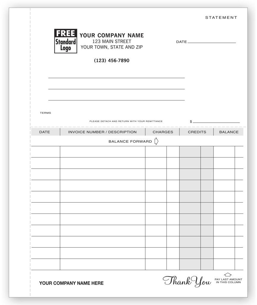 98 - Custom Printed Business Statements