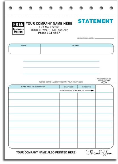 115 - Compact Carbon Copy Statements