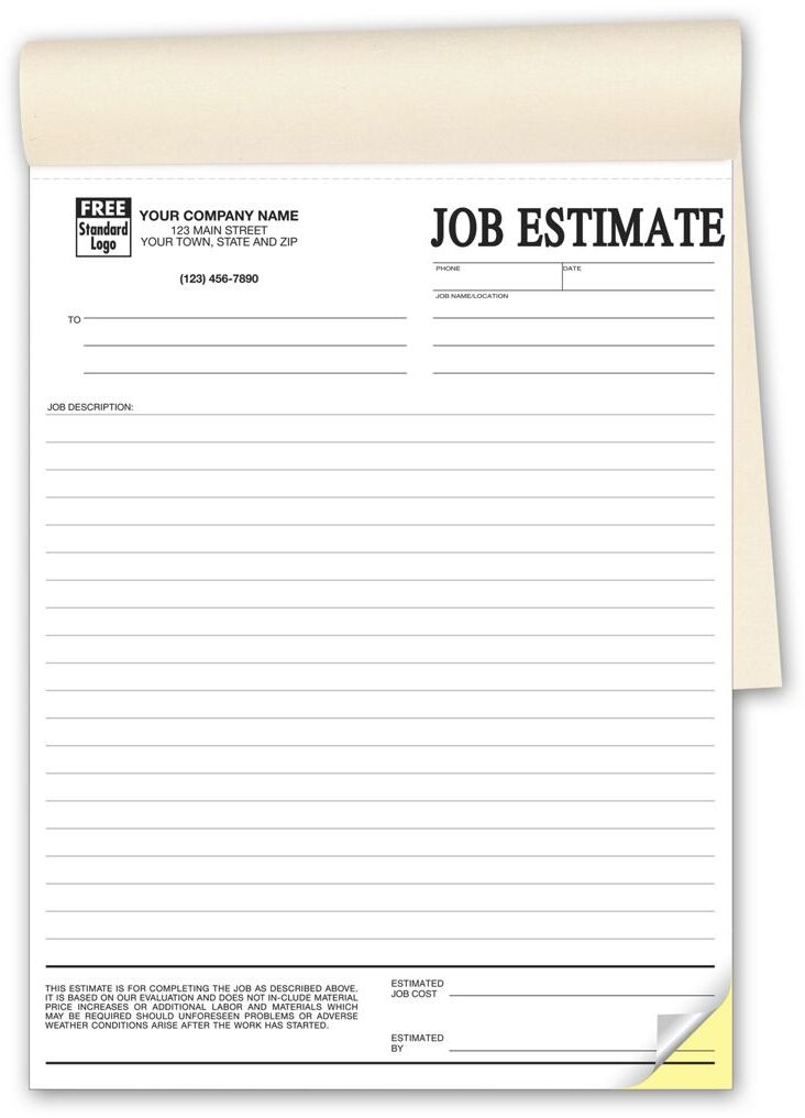 215B - Duplicate Job Estimate Books