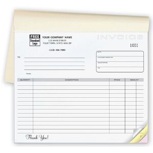 108B - Compact Invoice Books, Horizontal