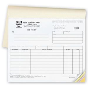 91B - Custom Printed Purchase Order Books