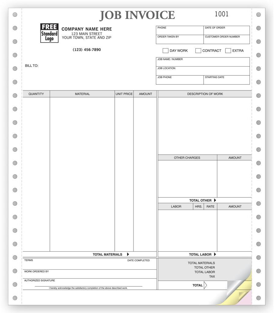 9251 - Continuous Job Invoice