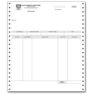 13009 - General Continuous Invoices