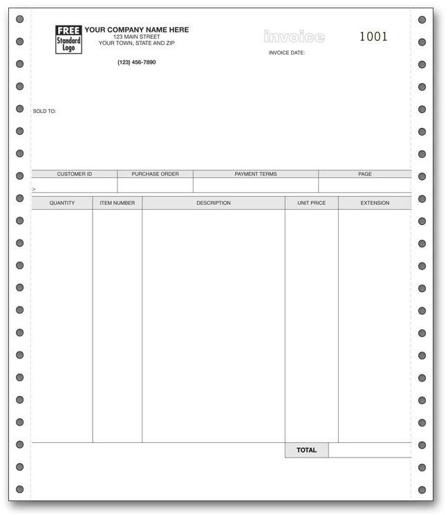 13009 - General Continuous Invoices