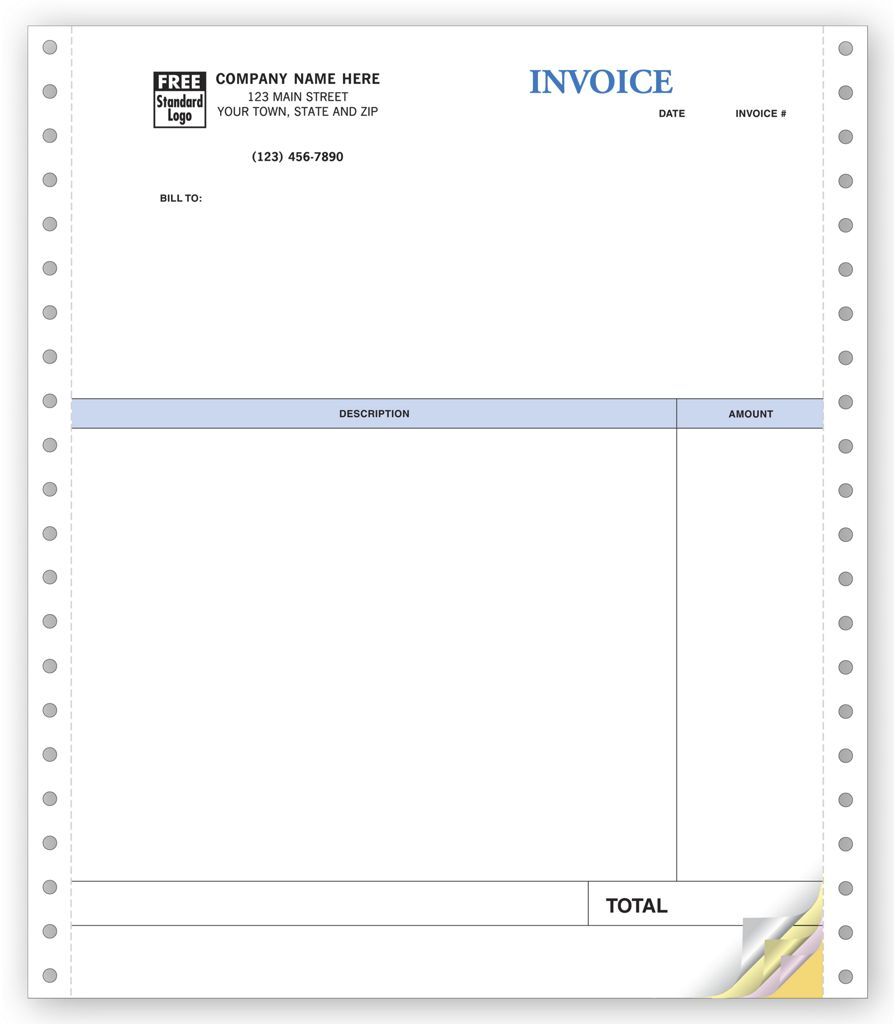 13052 - Continuous QuickBooks® Professional Invoices