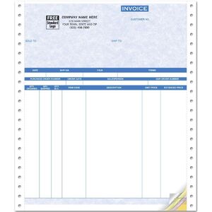 9044G - ACCPAC Continuous Invoices - Parchment Color Background