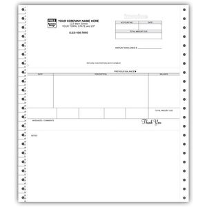 Custom Continuous Invoices