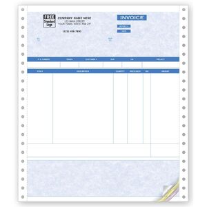 13707G - Continuous Product Invoice, Carbonless Paper, Software Compatible