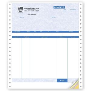 13051BG - Continuous Product Invoices with Packing List for Use with QuickBooks® Software