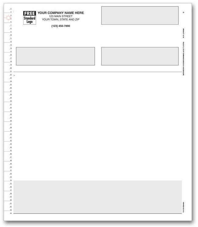 13119 - Continuous Multipurpose Business Forms, Simple Design