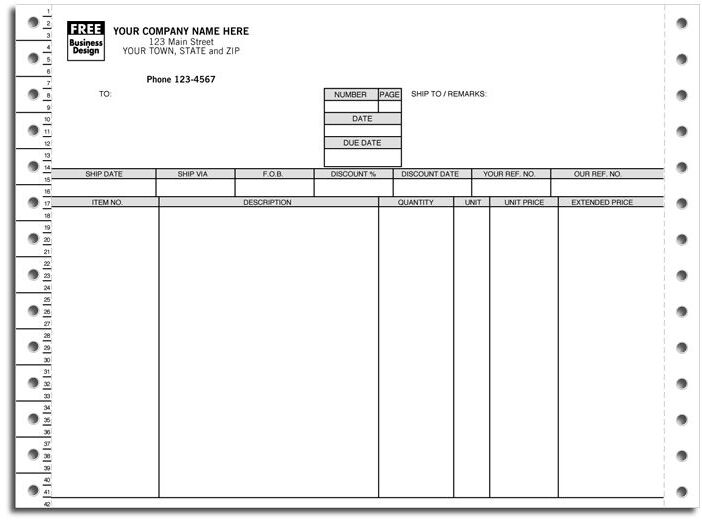 9158 - Compact Continuous Pacioli Multipurpose Business Forms, Quadruplicate