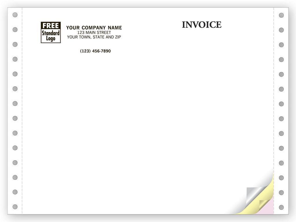 9330 - Compact Continuous Multipurpose Business Forms, Triplicate