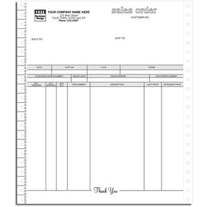 9057 - Custom Printed Continuous Sales Orders