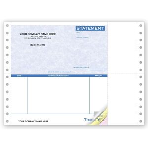 9060G - Compact Dot Matrix Statements - Parchment Background