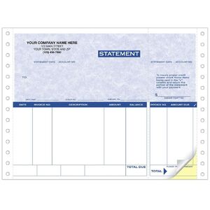 9069G - Continuous Compact Statements for ACCPAC Software - Parchment Color Background