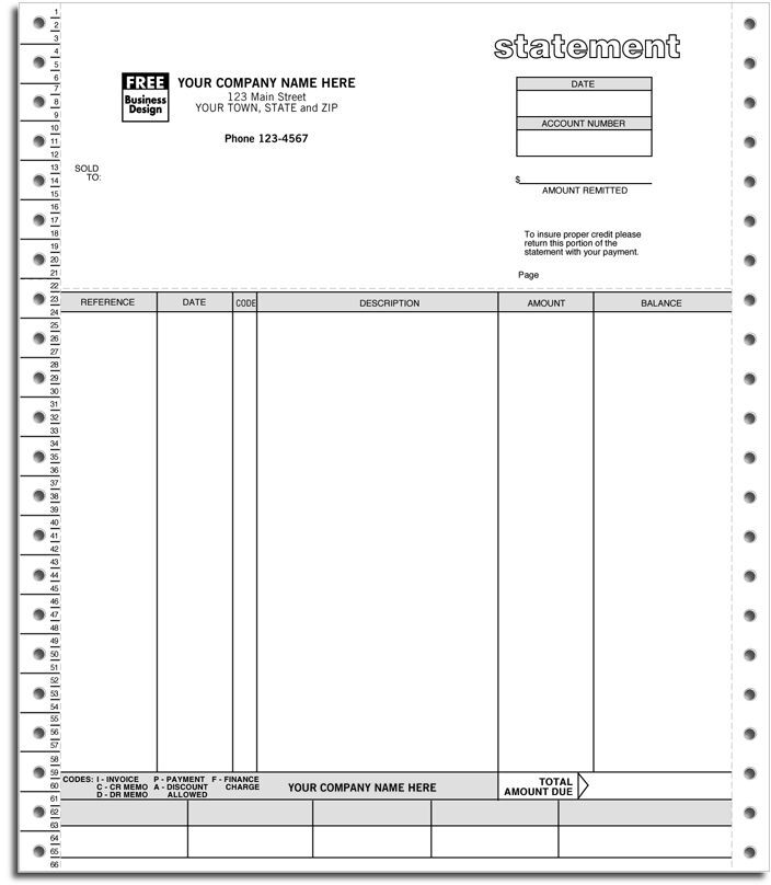 9226 - Continuous Statements for Solomon Software - Duplicate Format