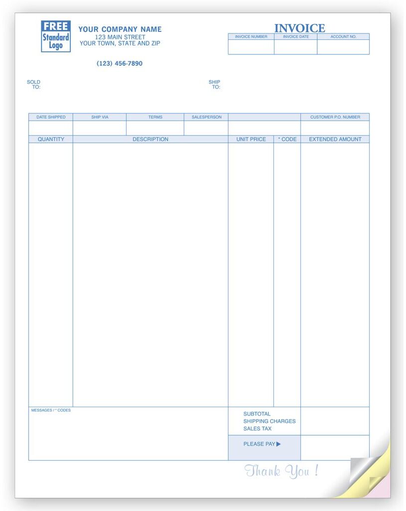 General Laser Invoices