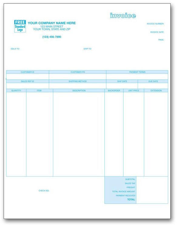 Laser Product Invoices Compatible with Peachtree Software