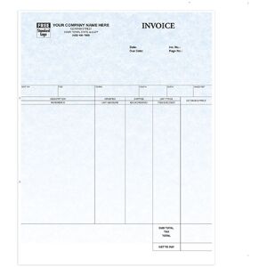 General Laser Invoices for DacEasy Software - Parchment Color Background