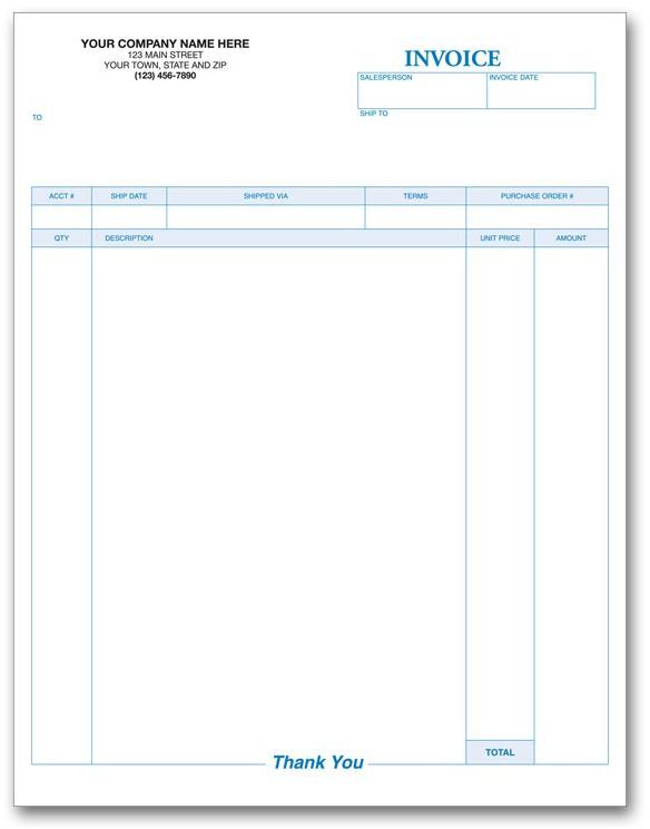 Simple Professional Laser Invoices