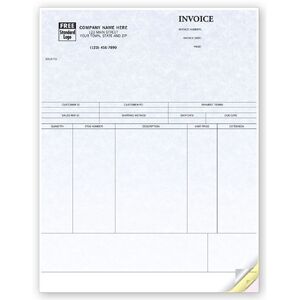 Peachtree Compatible Laser Product Invoices - Parchment Color Background