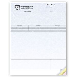 Sage 50 Computer Service Invoices - Parchment Color Background