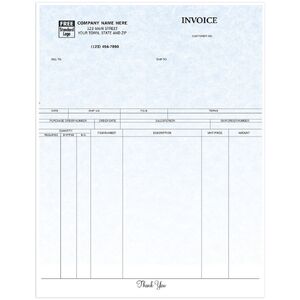 Professional Product Invoices - Parchment Color Background