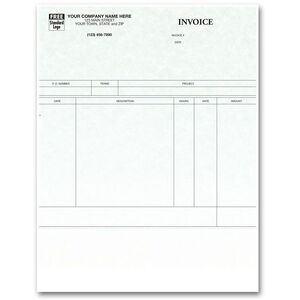 13663G - Laser Service Invoices for ProVenture - Parchment Color Background