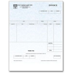 Customized Laser Invoices