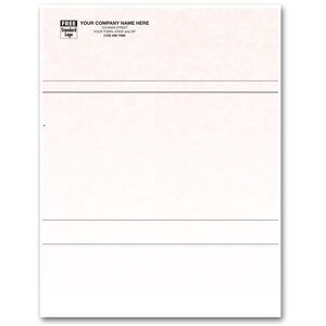 Customized Laser Business Forms with Different Sections