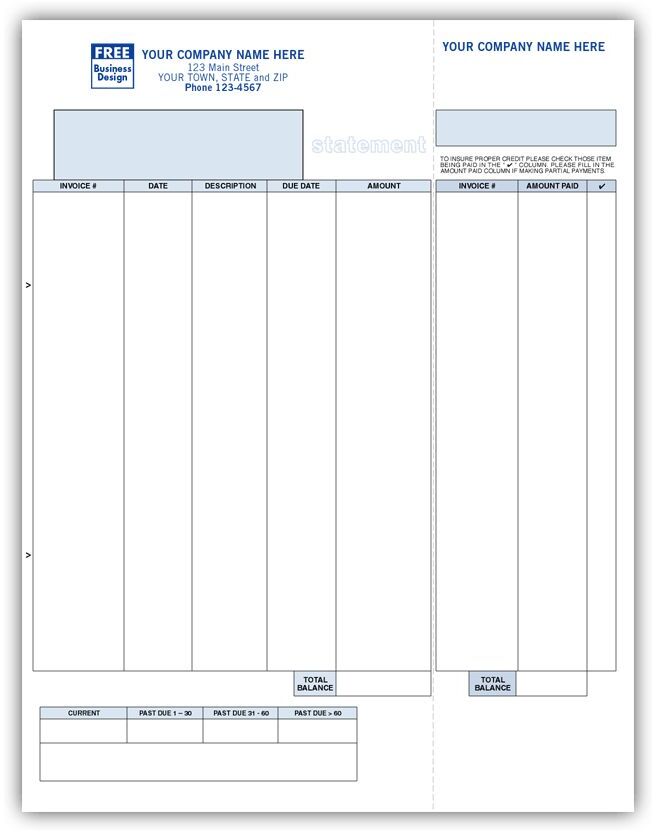 Laser/Inkjet Statements for Your Business