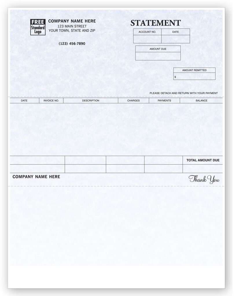 One-Write Plus Laser Statements