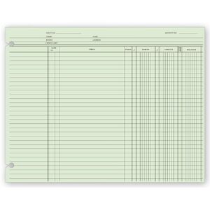 21180 - Accounting Ledger Sheets - End Balance