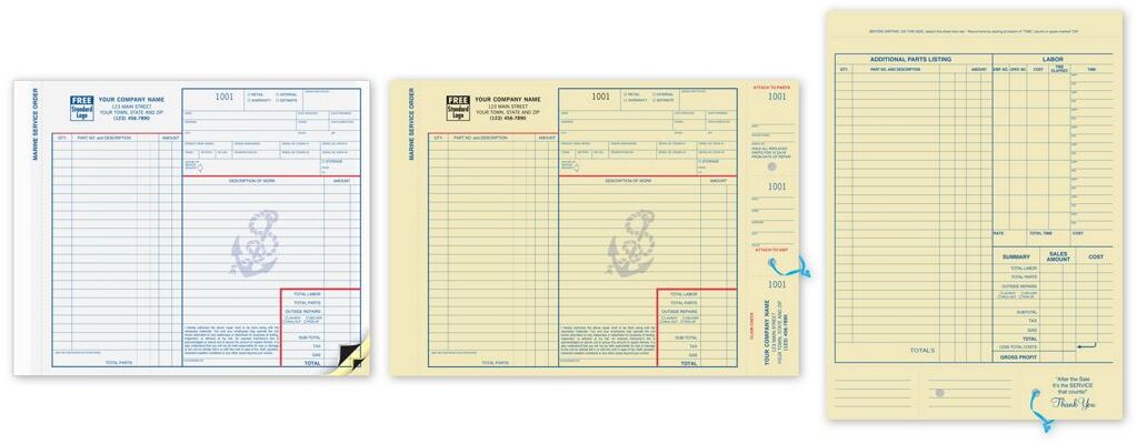 319 - Marine Service Orders, Carbon Copy