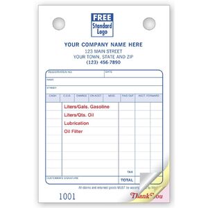 608 - Oil Change Order Forms