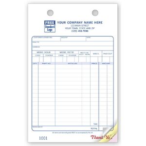 611 - Custom Auto Parts Order Forms