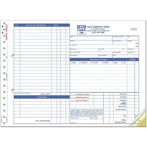 655 - Carbon Copy Auto Repair Order Forms