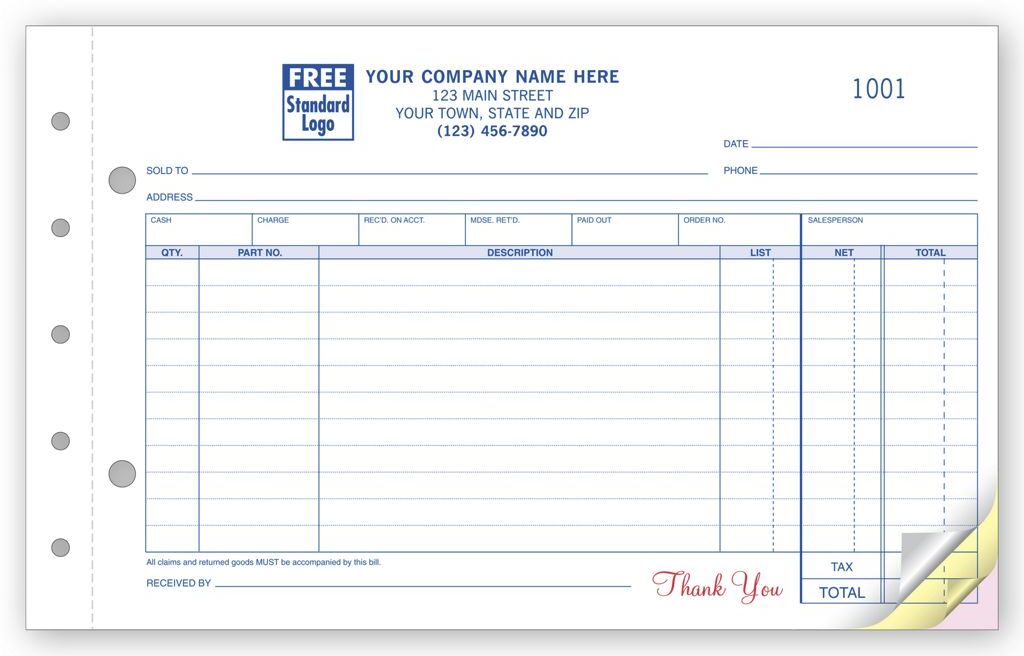 Auto Parts Order Forms