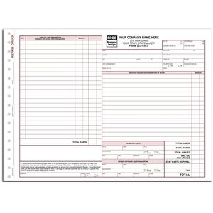 6583A - Auto Repair Order Forms