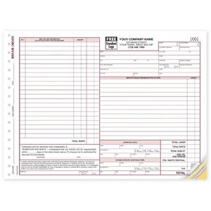 6583C - California Auto Repair Orders, Custom Printed