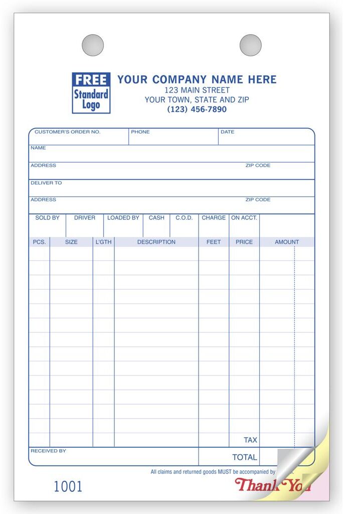 612 - Building Materials Order Forms