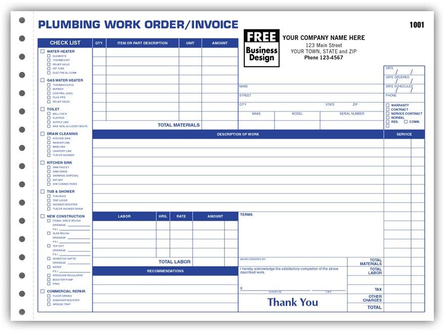 6535 - Plumbing Work Orders