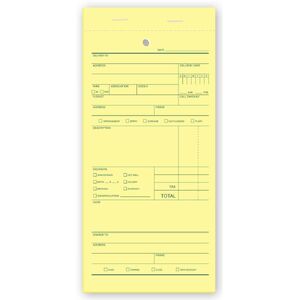 Florist sales order pads