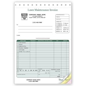 123 - Lawn Maintenance Invoices