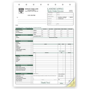 6570 - Landscaping Work Order Forms