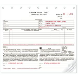 5041 - Carbonless Straight Bills of Lading 