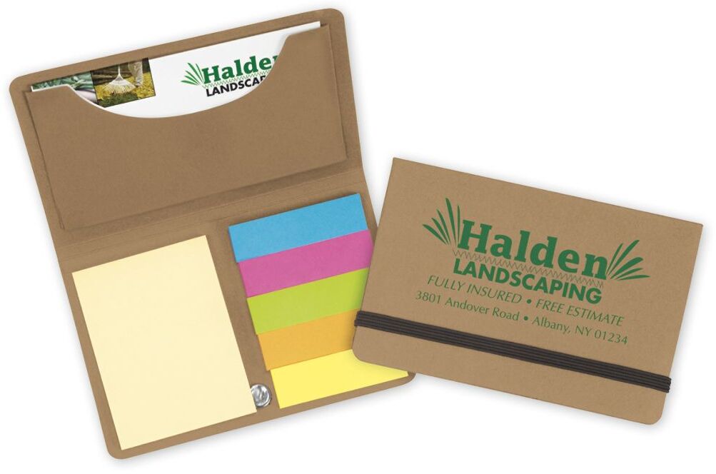 Custom Business Card Holder with Sticky Notes