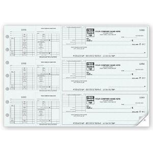 Custom 3-To-A-Page Payroll Voucher Check Printing