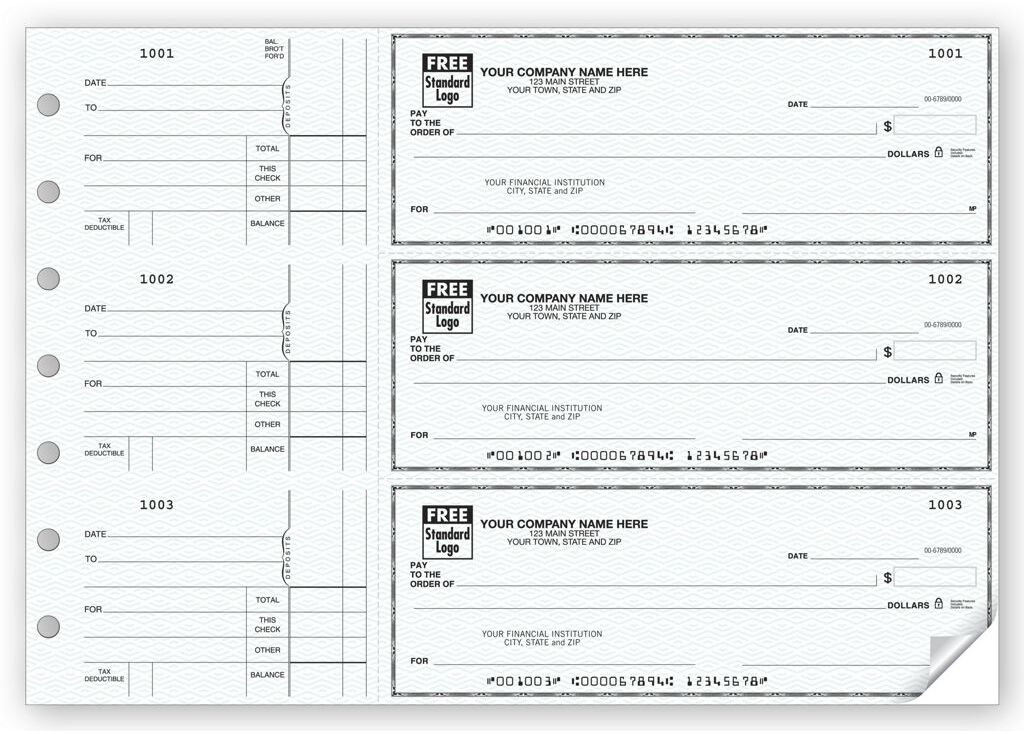 General Purpose Business Checks, Custom Printed