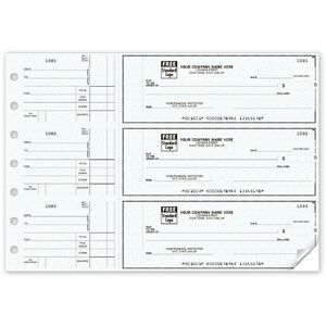 Custom 3-To-A-Page Business Checks - Counter Signature